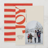 Cartes Pour Fêtes Annuelles Joie inclinée (Devant / Derrière)