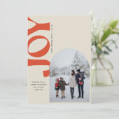 Cartes Pour Fêtes Annuelles Joie inclinée (Debout devant)