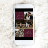 Cartes Pour Fêtes Annuelles Joie moderne au monde Plum Purple 4 Photo