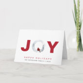 Cartes Pour Fêtes Annuelles Joie moderne Photo Noël (Devant)