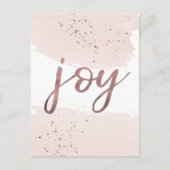 Cartes Pour Fêtes Annuelles Joie | Noël d'or Rose (Devant)