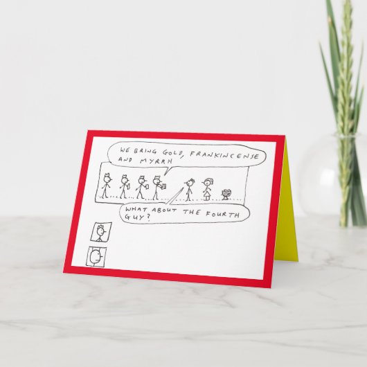 Cartes Pour Fêtes Annuelles Joke Funny Three Wise Men (Devant)