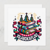 Cartes Pour Fêtes Annuelles Jolabokaflod (Devant / Derrière)