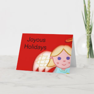 Cartes Pour Fêtes Annuelles Joli ange de Noël