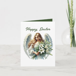 Cartes Pour Fêtes Annuelles Joli Ange de Pâques heureux ajouter un message à l