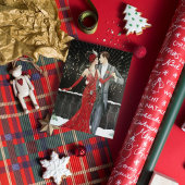 Cartes Pour Fêtes Annuelles Joli Art déco couple ajouter un message