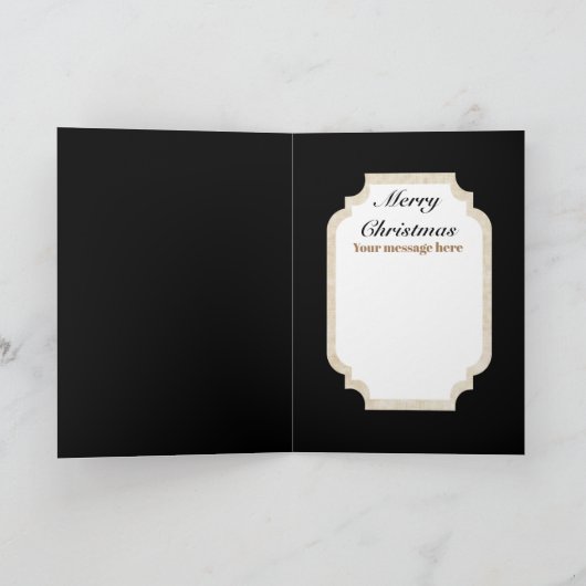 Cartes Pour Fêtes Annuelles Joli Art déco couple ajouter un message (Intérieur)