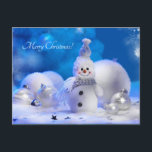 Cartes Pour Fêtes Annuelles joli bonhomme de neige<br><div class="desc">Souhaitez que votre maison soit pleine de joie,  d'amour et de magie de la saison!</div>