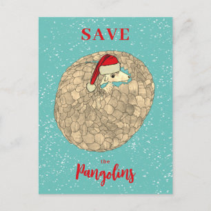 Cartes Pour Fêtes Annuelles Joli Budget de Noël pour Sauver le Pangolin