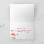 Cartes Pour Fêtes Annuelles Joli camping-car Meilleurs vœux Noël plage (Intérieur)