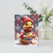 Cartes Pour Fêtes Annuelles Joli canard de Noël (Debout devant)