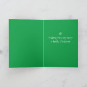 Cartes Pour Fêtes Annuelles Joli caniche avec masque facial - Joyeux Christmas (Intérieur)