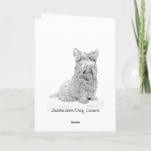 Cartes Pour Fêtes Annuelles Joli Cavalier King Charles Spaniel (Dos)