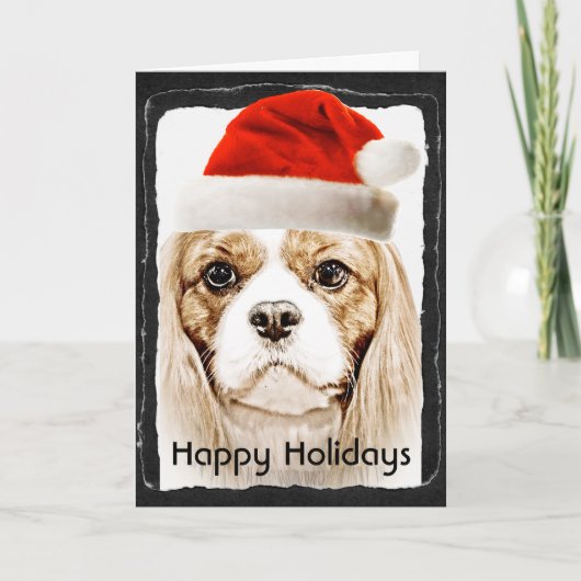 Cartes Pour Fêtes Annuelles Joli Cavalier King Charles Spaniel (Devant)
