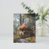 Cartes Pour Fêtes Annuelles Joli champignon coloré (Debout devant)