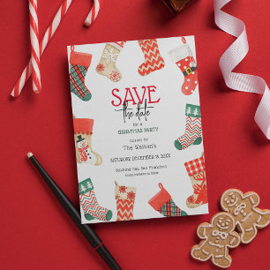 Cartes Pour Fêtes Annuelles Joli Chausson de Noël Fête de Noël Enregistrez la