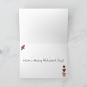 Cartes Pour Fêtes Annuelles Joli Cheval Gris, Fleurs Aiment Saint Valentin (Intérieur)