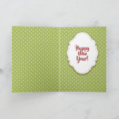 Cartes Pour Fêtes Annuelles Joli chien Carlin Joyeux Noël (Intérieur)