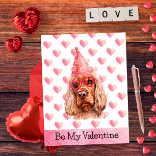Cartes Pour Fêtes Annuelles Joli Cocker Spaniel Sois Mon Chien de la Saint-Val