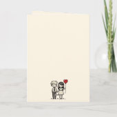 Cartes Pour Fêtes Annuelles Joli Couple Joyeuse Saint-Valentin (Dos)