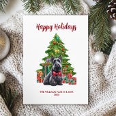 Cartes Pour Fêtes Annuelles Joli écossais Terrier Chien famille Noël