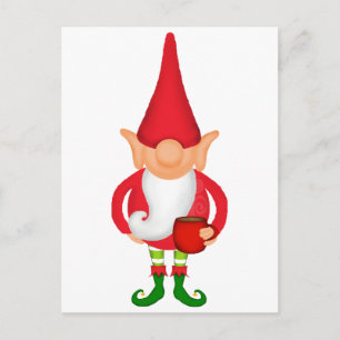 Cartes Pour Fêtes Annuelles Joli elfe de Noël