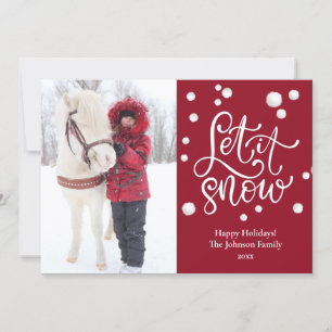 Cartes Pour Fêtes Annuelles Joli flocon de neige Laissez tomber la neige Photo