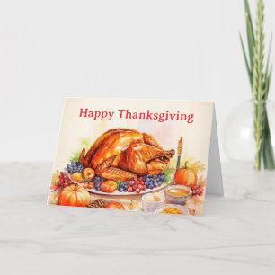 Cartes Pour Fêtes Annuelles Joli fond de Thanksgiving