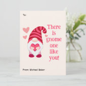 Cartes Pour Fêtes Annuelles Joli Gnome comme toi Saint-Valentin en classe (Debout devant)