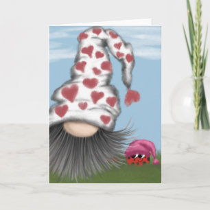 Cartes Pour Fêtes Annuelles Joli Gnome de la Saint-Valentin