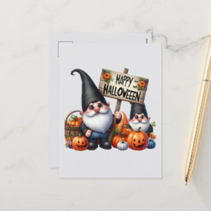 Cartes Pour Fêtes Annuelles Joli gnome d'Halloween