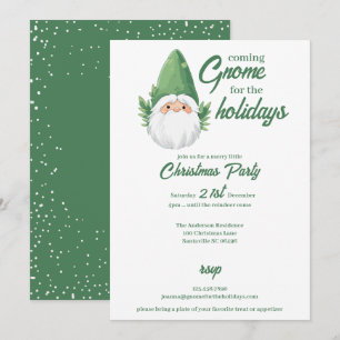 Cartes Pour Fêtes Annuelles Joli gnome du Père Noël pour les Fêtes