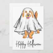 Cartes Pour Fêtes Annuelles Joli Halloween Chien Chien Chien Chien Chien Chien (Devant / Derrière)