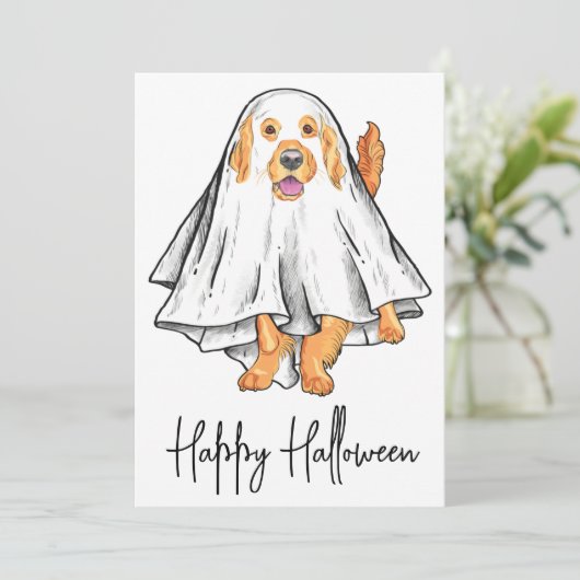 Cartes Pour Fêtes Annuelles Joli Halloween Chien Chien Chien Chien Chien Chien (Debout devant)
