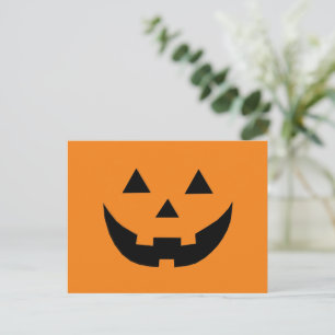 Cartes Pour Fêtes Annuelles Joli Jack-o'-lantern orange drôle Halloween