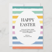 Cartes Pour Fêtes Annuelles Joli Joyeux Oeufs de Pâques Jaunes Frappé Jaune (Devant)