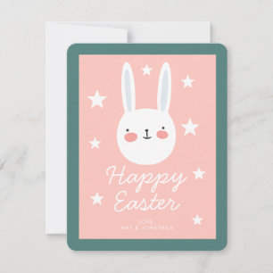 Cartes Pour Fêtes Annuelles Joli lapin de mignonne Pâques