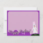 Cartes Pour Fêtes Annuelles Joli lapin de Pâques (Dos)
