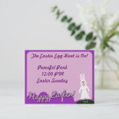 Cartes Pour Fêtes Annuelles Joli lapin de Pâques (Debout devant)