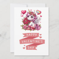 Joli licorne de la Saint-Valentin