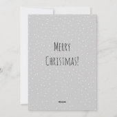 Cartes Pour Fêtes Annuelles Joli Meowy Noël Arbre Chat Neige (Dos)