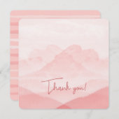 Cartes Pour Fêtes Annuelles Joli Merci rose (Devant / Derrière)