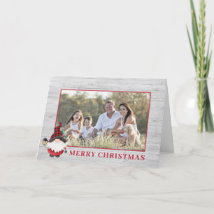 Cartes Pour Fêtes Annuelles Joli nain bûcheron pour photo de Noël personnalisé