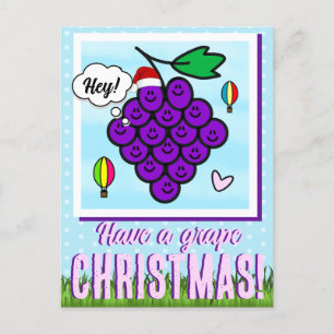 Cartes Pour Fêtes Annuelles Joli Noël au raisin Temecula