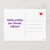 Cartes Pour Fêtes Annuelles Joli Noël au raisin Temecula (Dos)