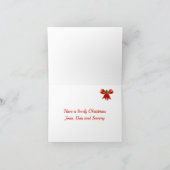 Cartes Pour Fêtes Annuelles Joli Noël aux rennes 3D (Intérieur)