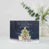 Cartes Pour Fêtes Annuelles Joli Noël de Casse-Noisette à l'aquarelle (Debout devant)
