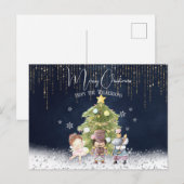 Cartes Pour Fêtes Annuelles Joli Noël de Casse-Noisette à l'aquarelle (Devant / Derrière)