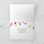 Cartes Pour Fêtes Annuelles Joli Noël moderne Llama String Lumière Photo (Intérieur)