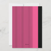 Cartes Pour Fêtes Annuelles Joli Noël Rose Et Noir Retro (Dos)